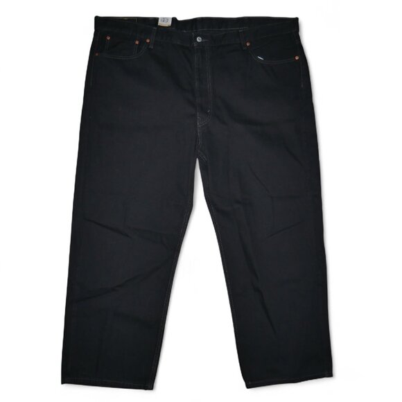 Levis 550 Relaxed Fit Denim Jeans Men's Size 50x29 Solid Black NWT - Picture 4 of 13